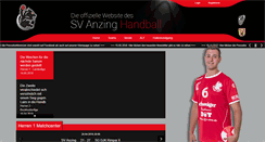 Desktop Screenshot of handball-anzing.de