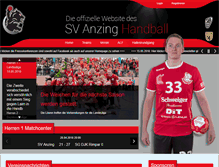 Tablet Screenshot of handball-anzing.de